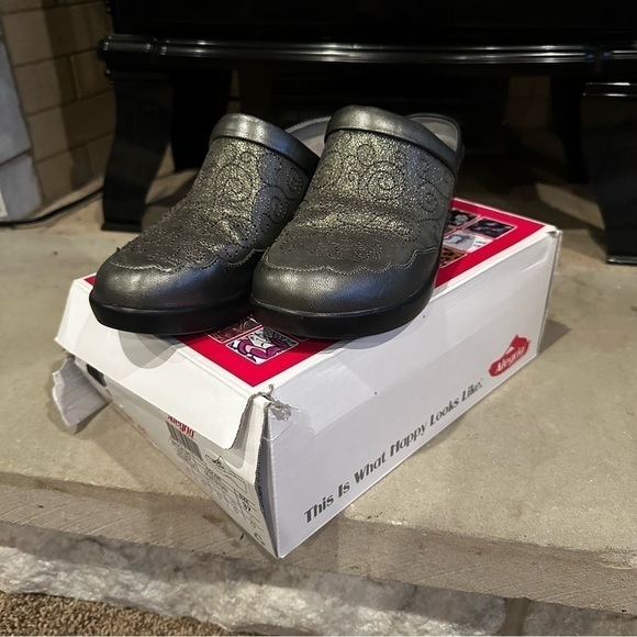 Alegria Isabelle pewter metallic clog mule EU 37, US 7/7.5 - Picture 1 of 12